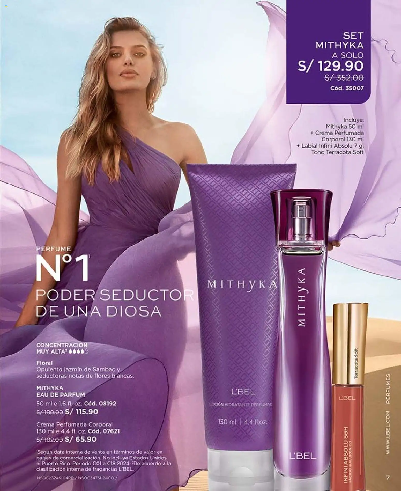 Catálogo L'Bel válido desde 03/10/2026 | Página: 7 | Productos: Perfumes, Crema, Flores, Perfume