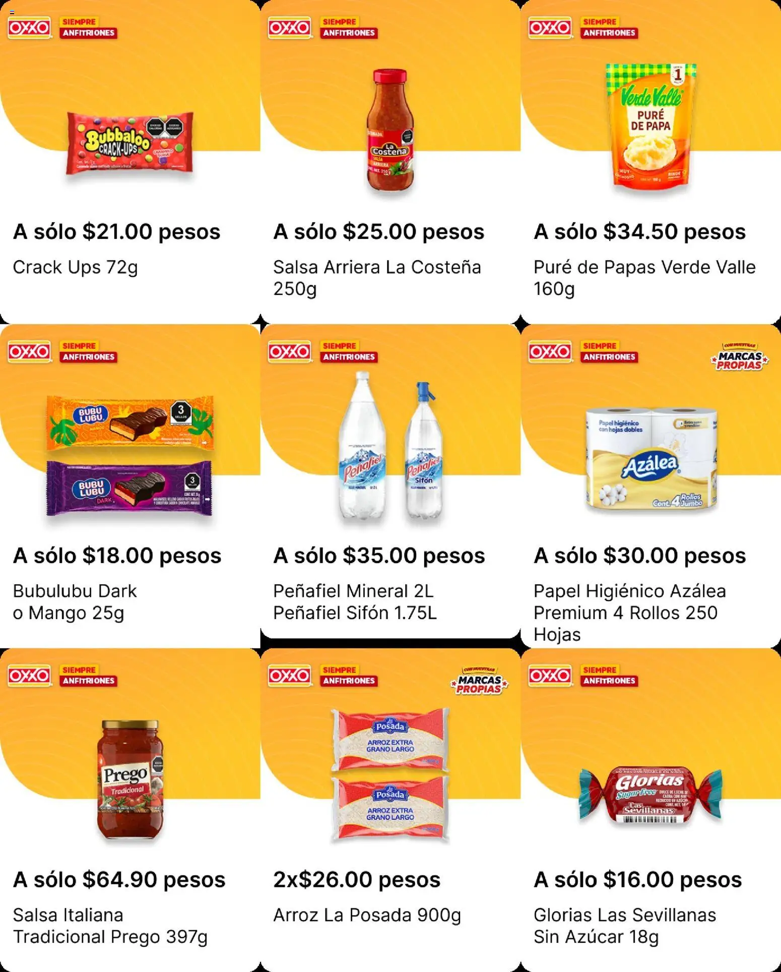 Nuevas ofertas de OXXO válidas en toda la República Mexicana desde el 30/07/2026. ¡Encuentra las mejores ofertas en OXXO folleto! | Página: 9 | Productos: Cacahuates, Leche, Conejo, Té