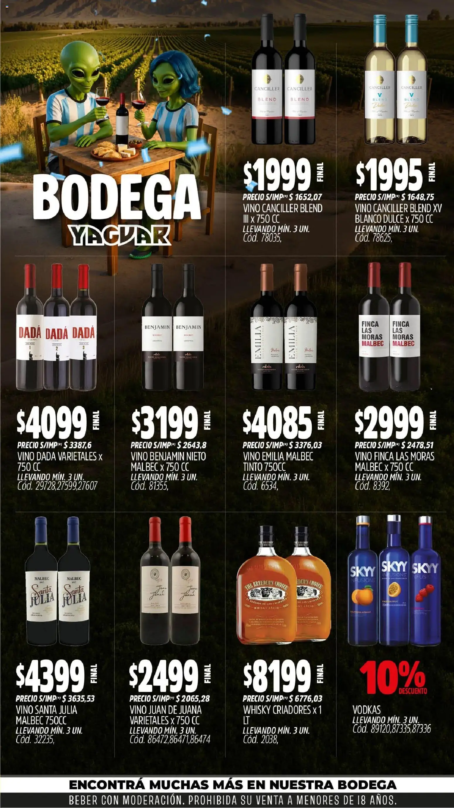 Yaguar - Oferta Semanal Salta │ válido desde el 29/06/2026 | Página: 6 | Productos: Whisky, Vino