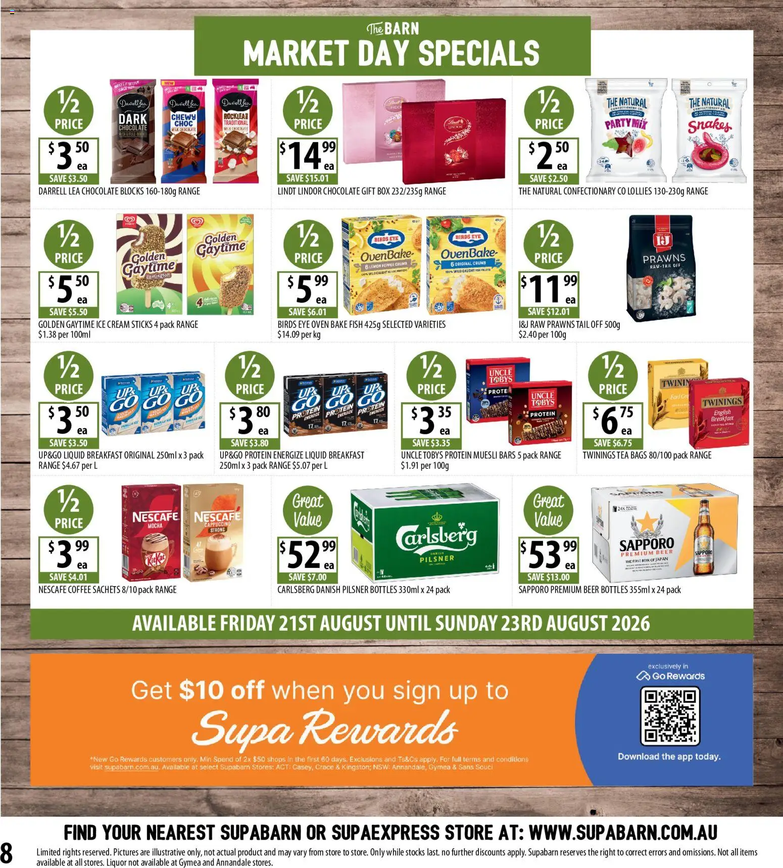 Supabarn catalogue - valid from 19/08/2026 | Page: 8 | Products: Milk, Beer, Pepper, Nescafe