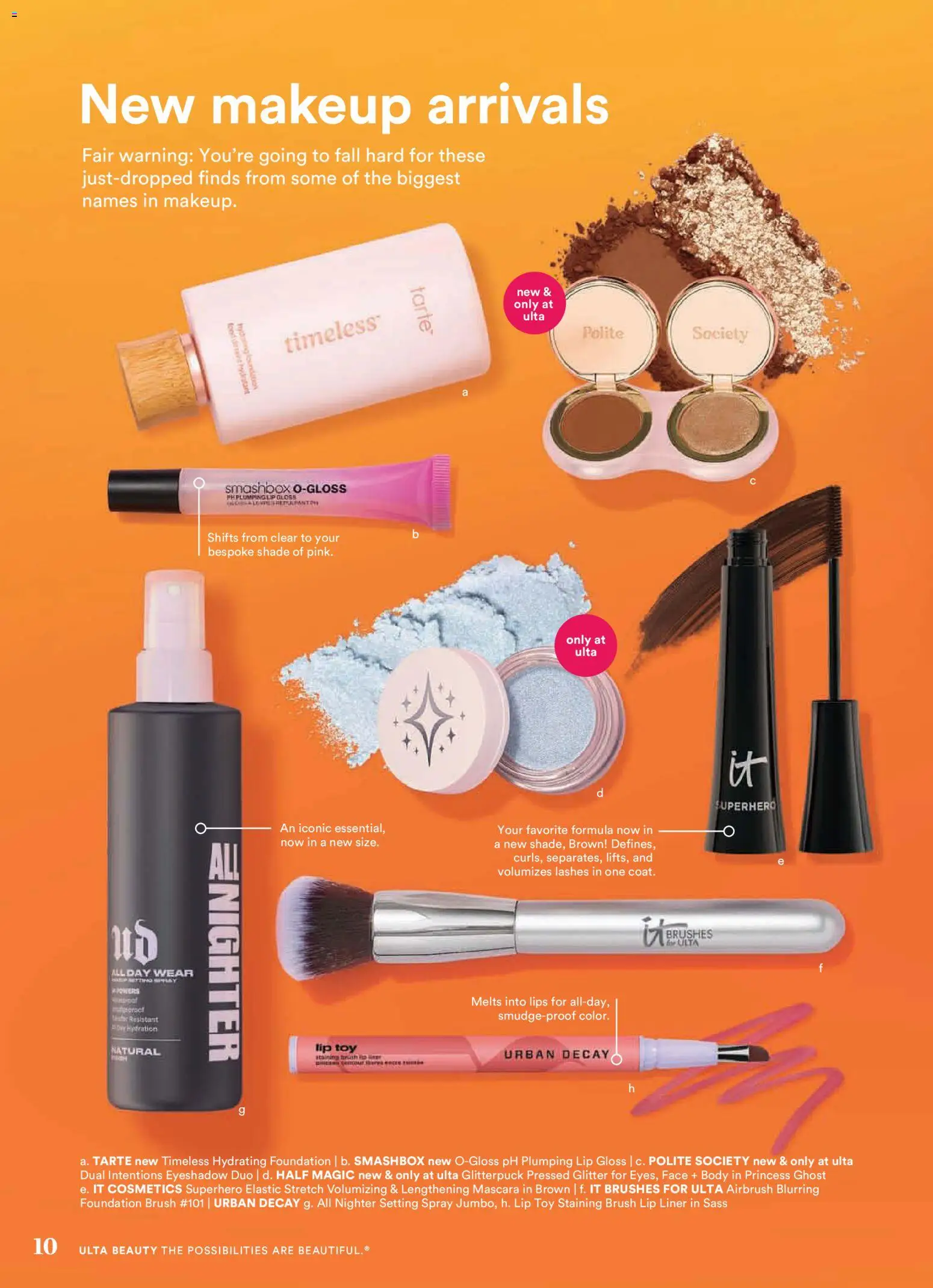 Ulta Beauty Weekly Ad - valid from 08/28/2026 | Page: 10 | Products: Brushes, Eyeshadow, Lip Liner, Lip gloss