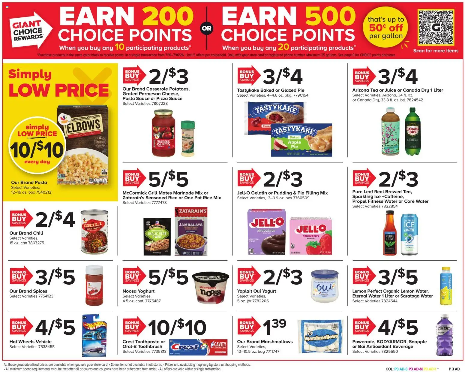 Giant Weekly Ad - valid from 07/10/2026 | Page: 3 | Products: Ginger, Tea, Sauce, Garlic