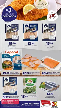São Judas Tadeu ofertas Especial Pescados - Pré-Visualização do folheto da loja São Judas Tadeu, válido de 21/09/2026