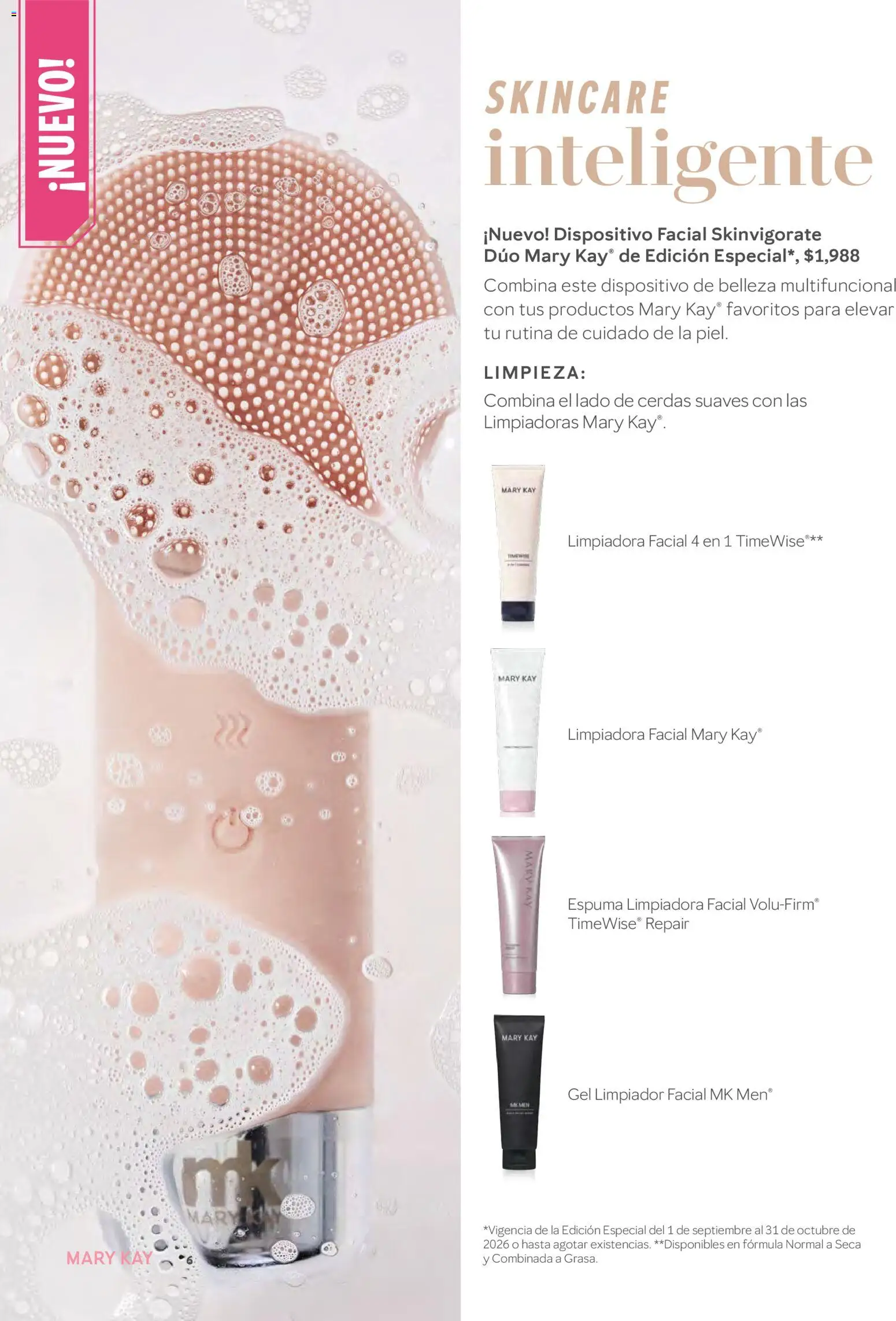 Nuevas ofertas de Mary Kay válidas en toda la República Mexicana desde el 01/09/2026. ¡Encuentra las mejores ofertas en Mary Kay catálogo! | Página: 6 | Productos: Espuma, Limpiador, Limpiador facial
