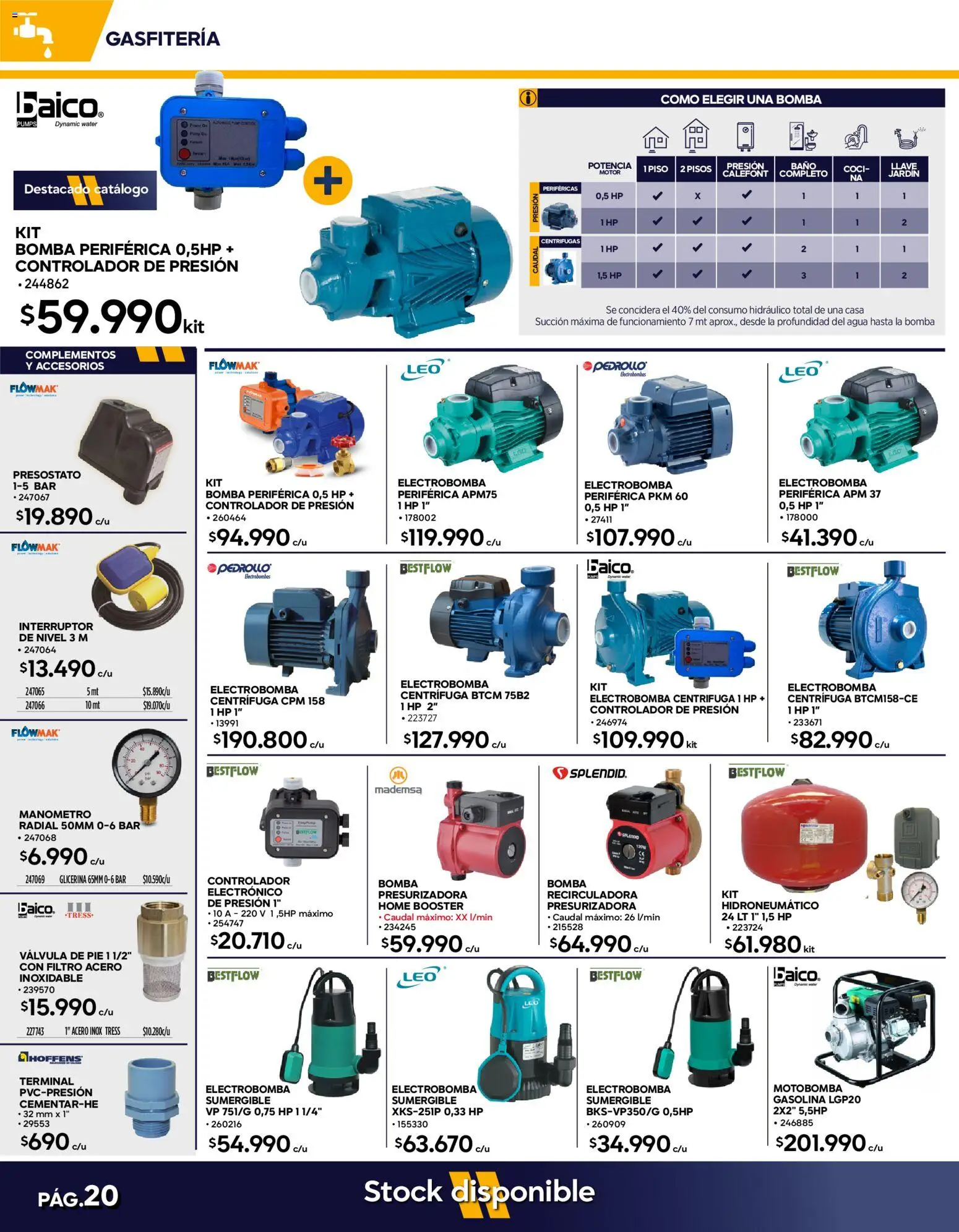 Construmart Ofertas │ válido desde el 31.07.2026 | Página: 20 | Productos: Interruptor, Manómetro, Baño, Llave