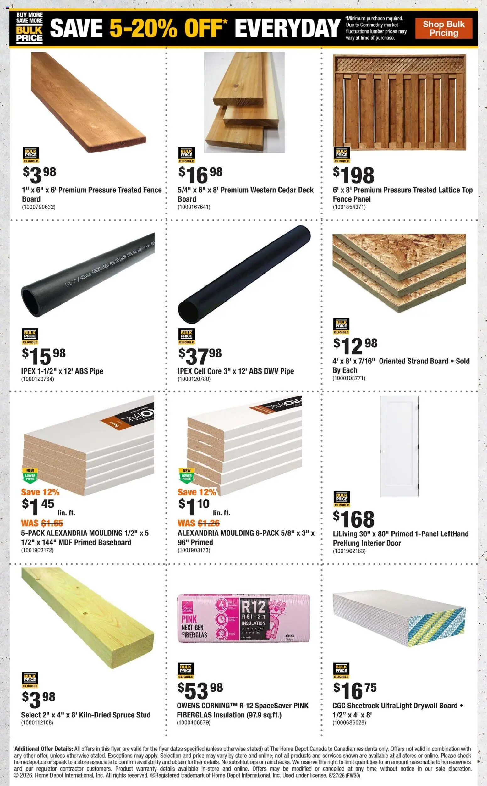 Home Depot flyer valid from Aug 27, 2026 | Page: 8