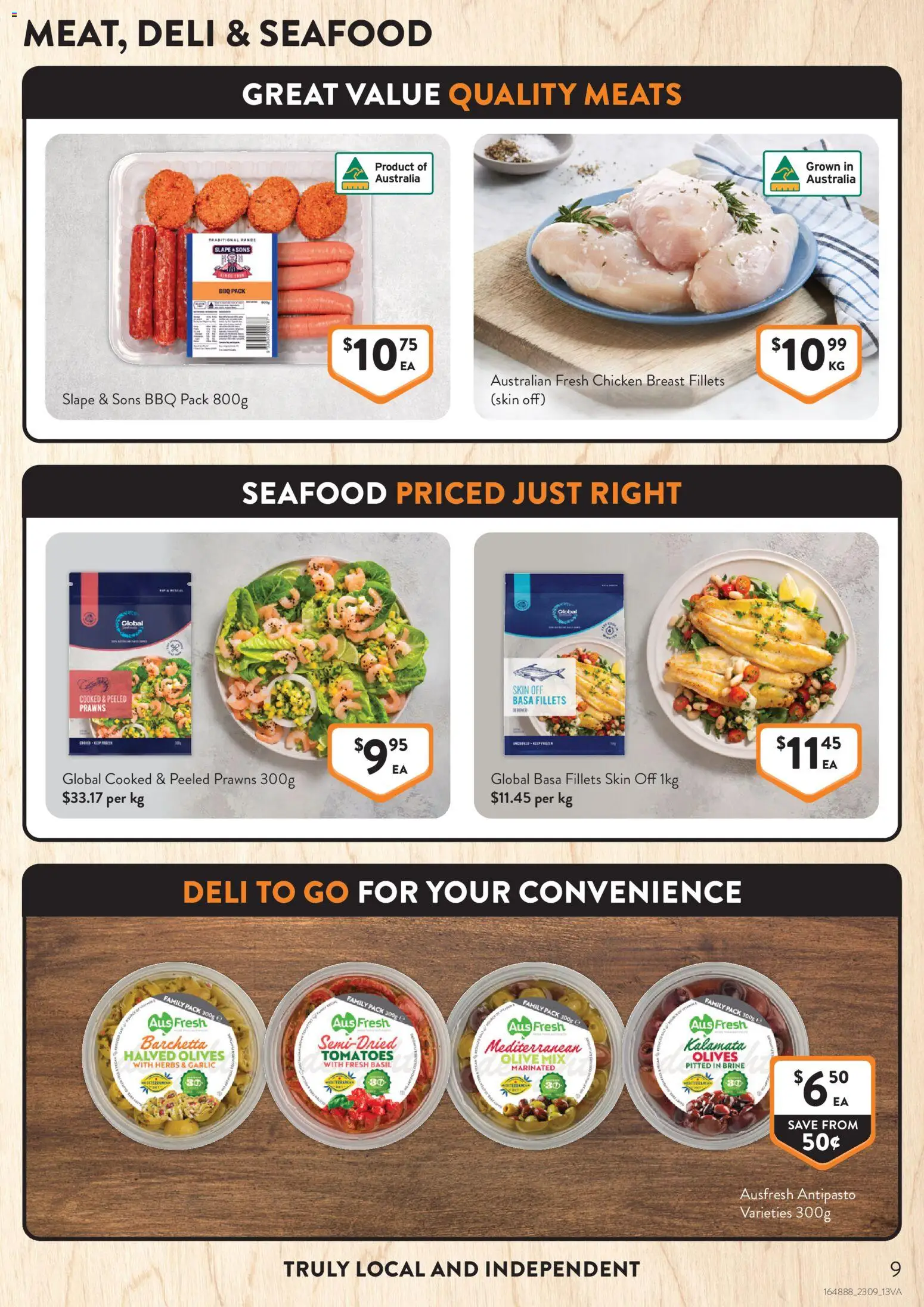 Foodworks catalogue - valid from 16/09/2026 | Page: 9 | Products: Herbs, Chicken breast, Seafood, Garlic