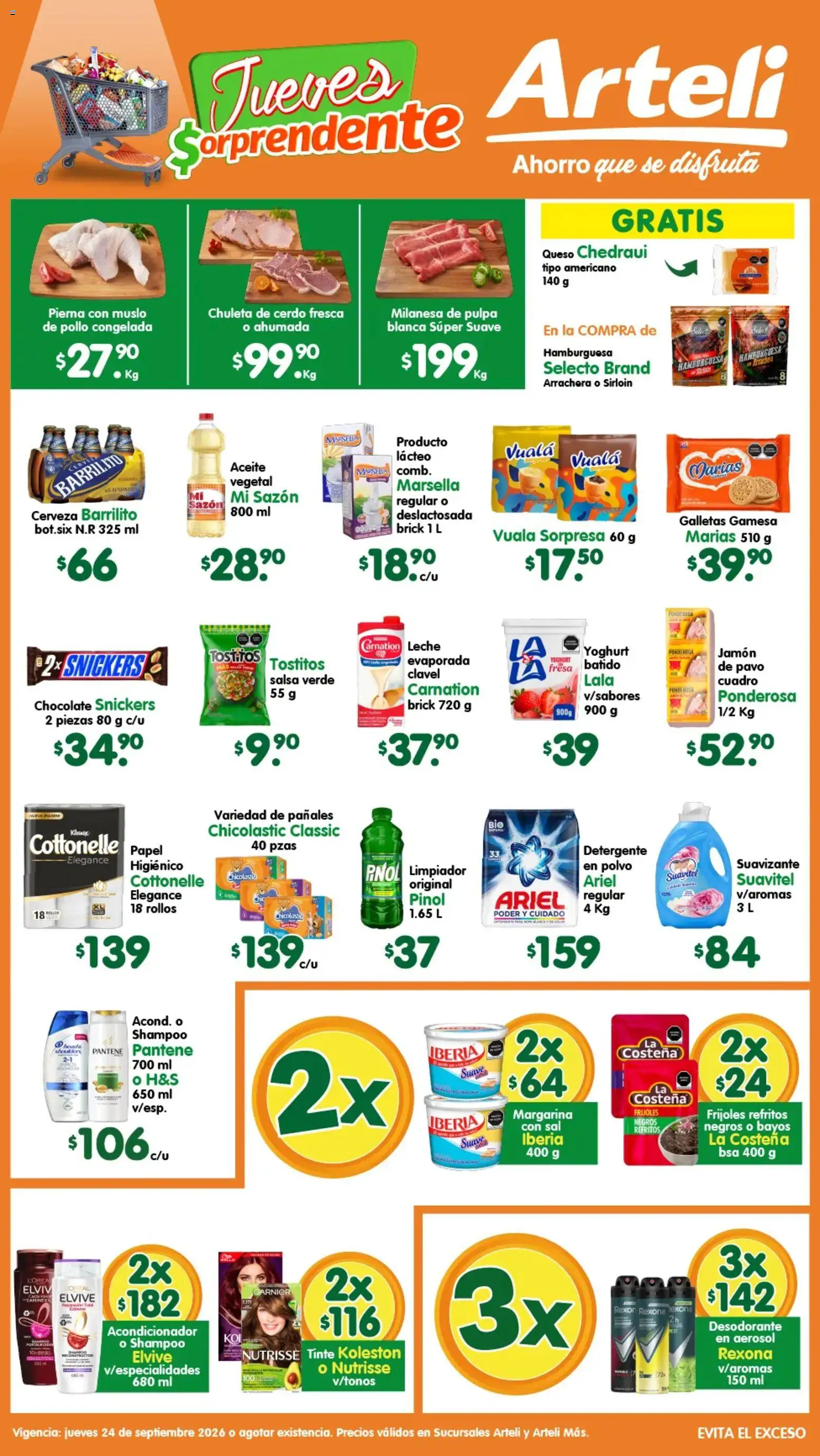 Nuevas ofertas de Arteli válidas en toda la República Mexicana desde el 24/09/2026. ¡Encuentra las mejores ofertas en Arteli folleto! | Página: 1