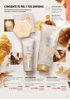 Oriflame catálogo válido desde el 11.09.2026 | Página: 105 | Productos: Leche, Azucar, Crema, Crema para manos