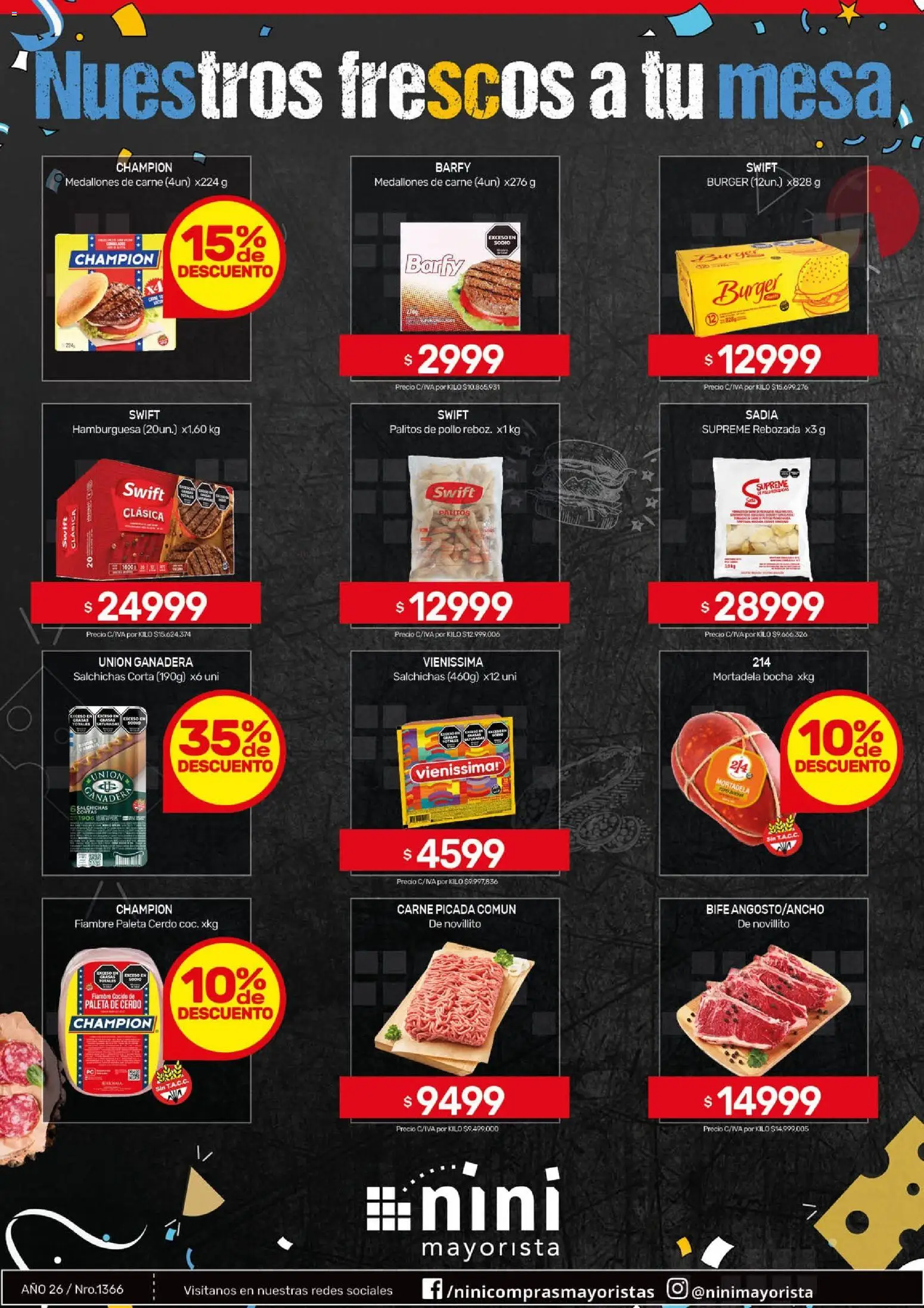 NINI Mayorista ofertas │ válido desde el 29/06/2026 | Página: 34 | Productos: Mesa, Pollo, Paleta, Cerdo