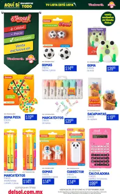 Vista previa de Del Sol y Woolworth catálogo Back To School, nuevo folleto de la tienda, válido en México a partir del 25/06/2026 | Página: 2