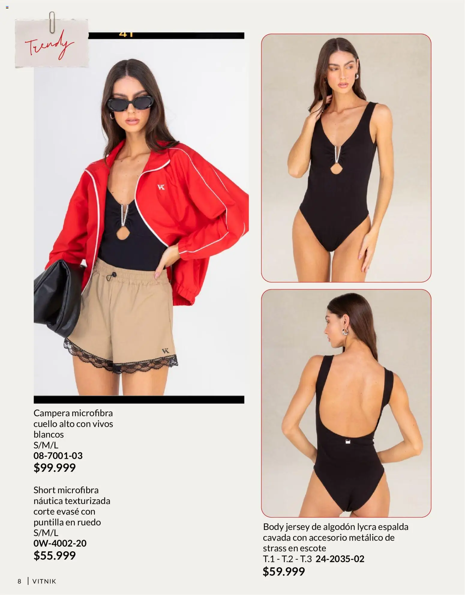 Vitnik - Mujer │ válido desde el 01/09/2026 | Página: 8 | Productos: Algodón, Campera, Body, Short
