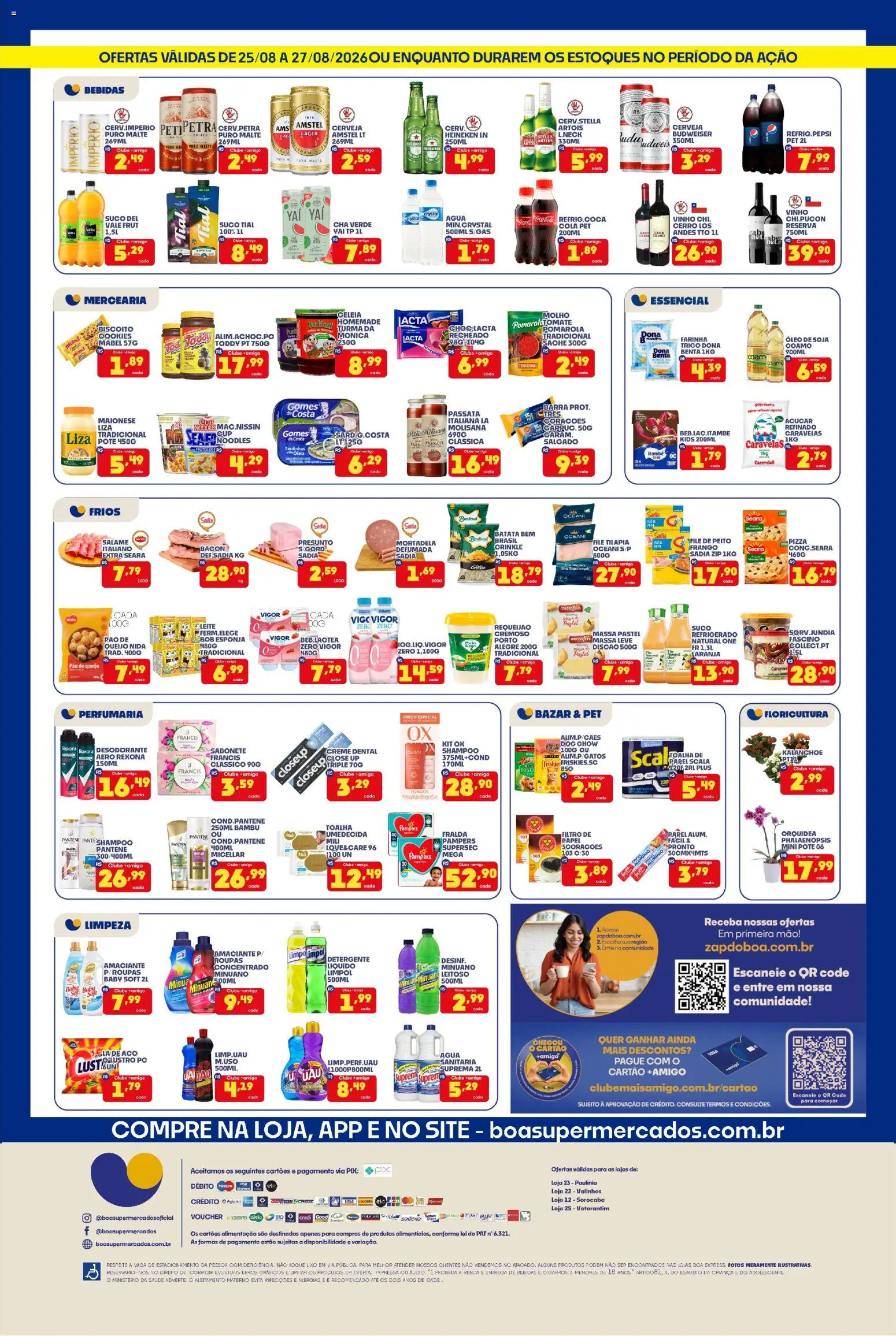 Boa Supermercados Folheto - válido de 25/08/2026 | Página: 2 | Produtos: Esponja, Detergente, Pizza, Heineken