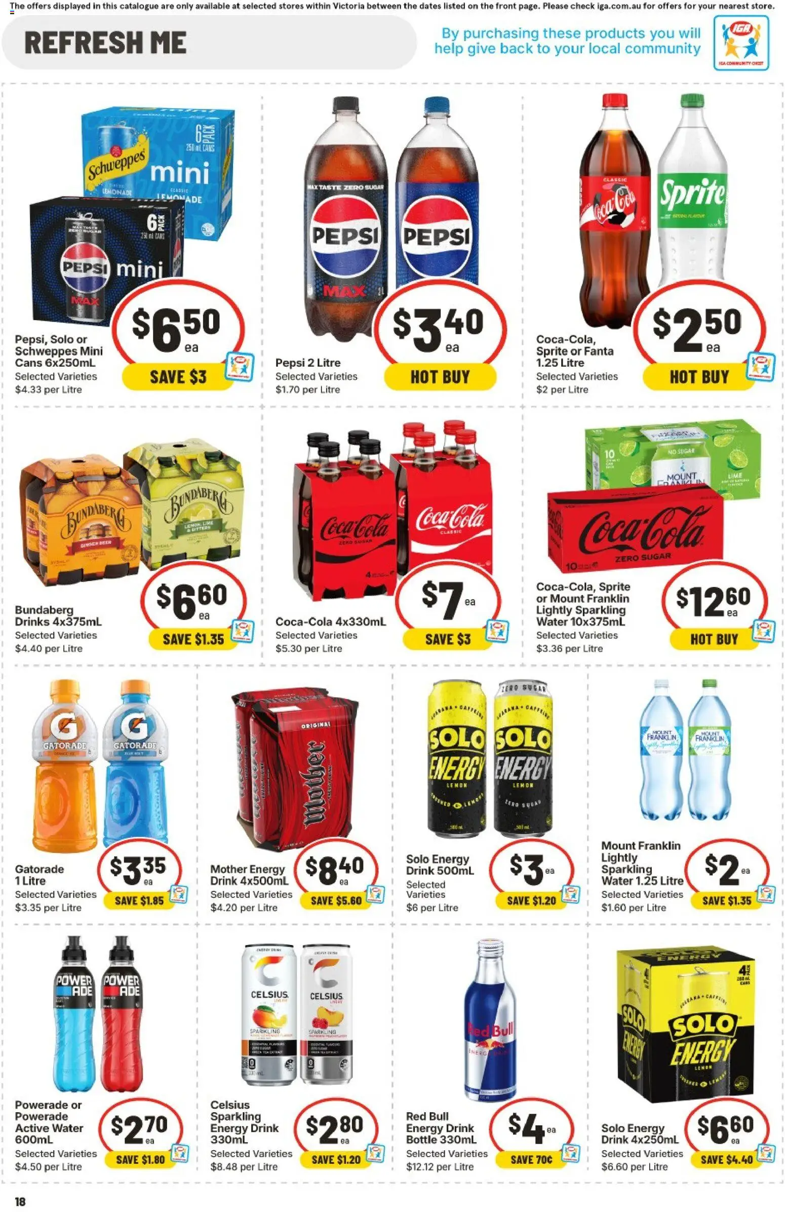 Ritchies catalogue - valid from 11.03.2026 | Page: 17 | Products: Energy drink, Pepsi, Water, Lemon