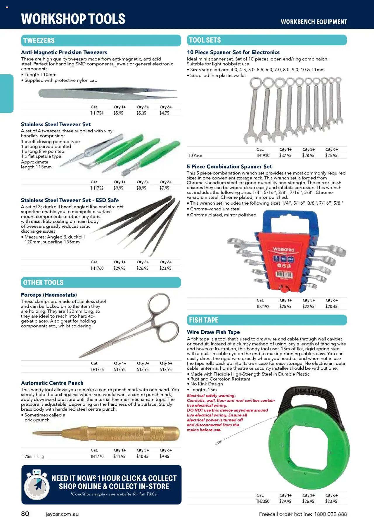 Jaycar catalogue - valid from 09/07/2025 | Page: 80 | Products: Light, Wallet, Cable, Tools