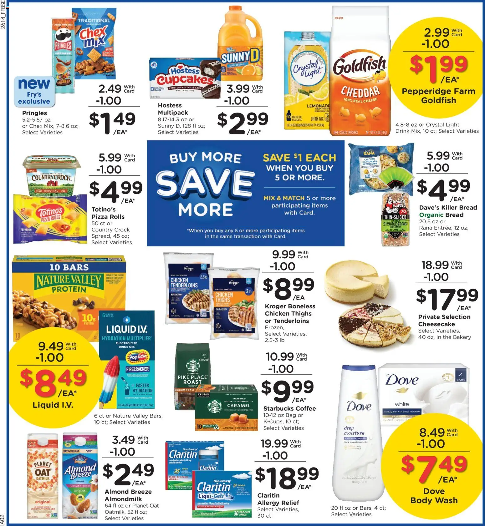 Fry's Food Weekly Ad - valid from 06.05.2026 | Page: 7 | Products: Bakery, Cheese, Bread, Water