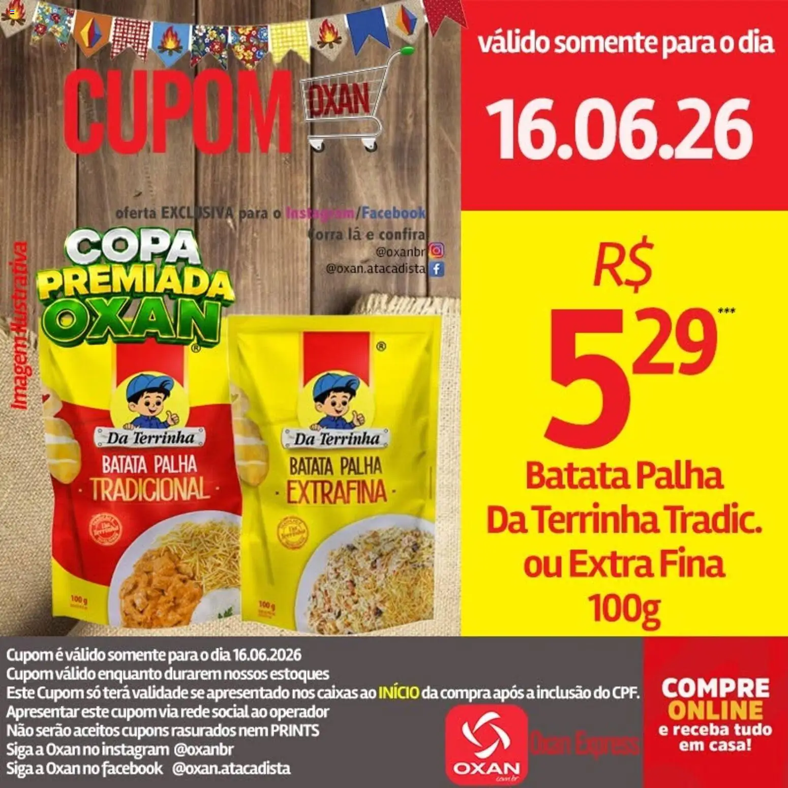 Oxan Atacadista Folheto - válido de 16.06.2026 | Página: 14 | Produtos: Copa, Batata palha, Batata