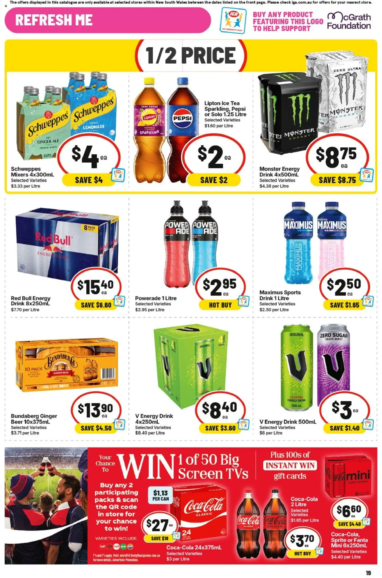 IGA catalogue - valid from 16/09/2026 | Page: 16 | Products: Beer, Tea, Pepsi, Foundation