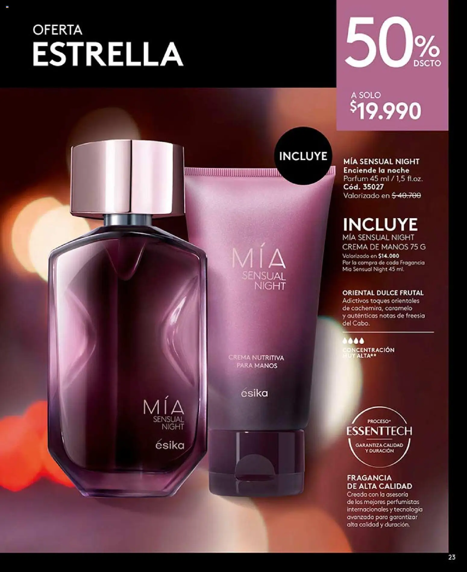 Catálogo Ésika Campaña 11 │ válido desde el 15.06.2026 | Página: 23 | Productos: Fragancia, Crema de manos, Crema
