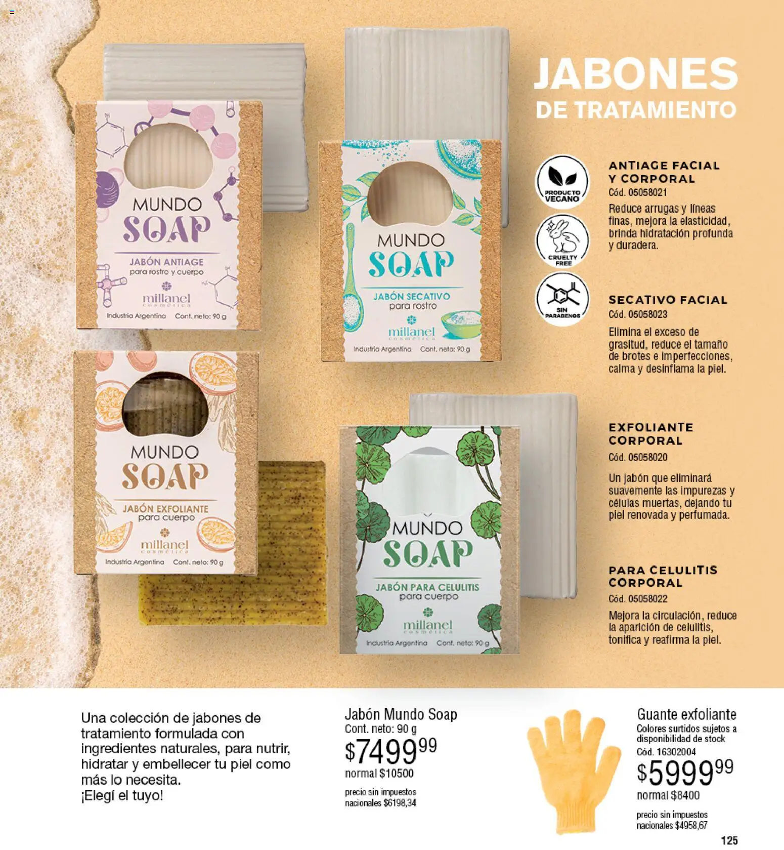 Millanel - Catálogo │ válido desde el 27.04.2026 | Página: 125 | Productos: Guante, Jabón, Guante exfoliante