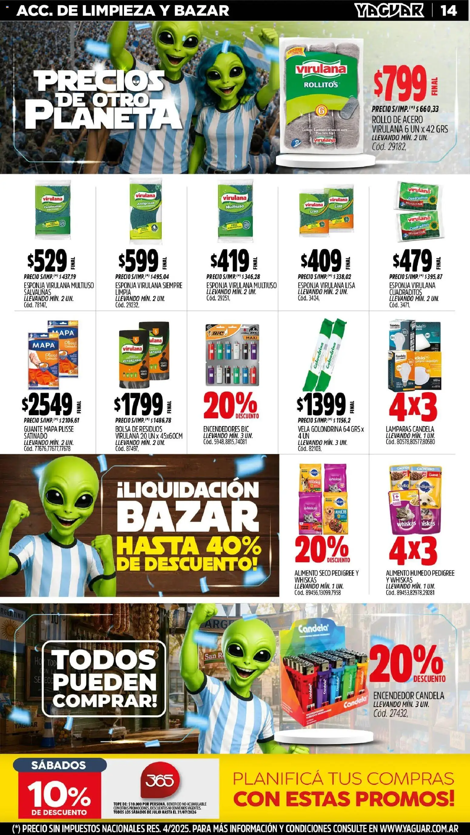 Yaguar - Oferta semanal Parque Chacabuco │ válido desde el 29/06/2026 | Página: 15 | Productos: Antigrasa, Vela, Encendedor, Esponja