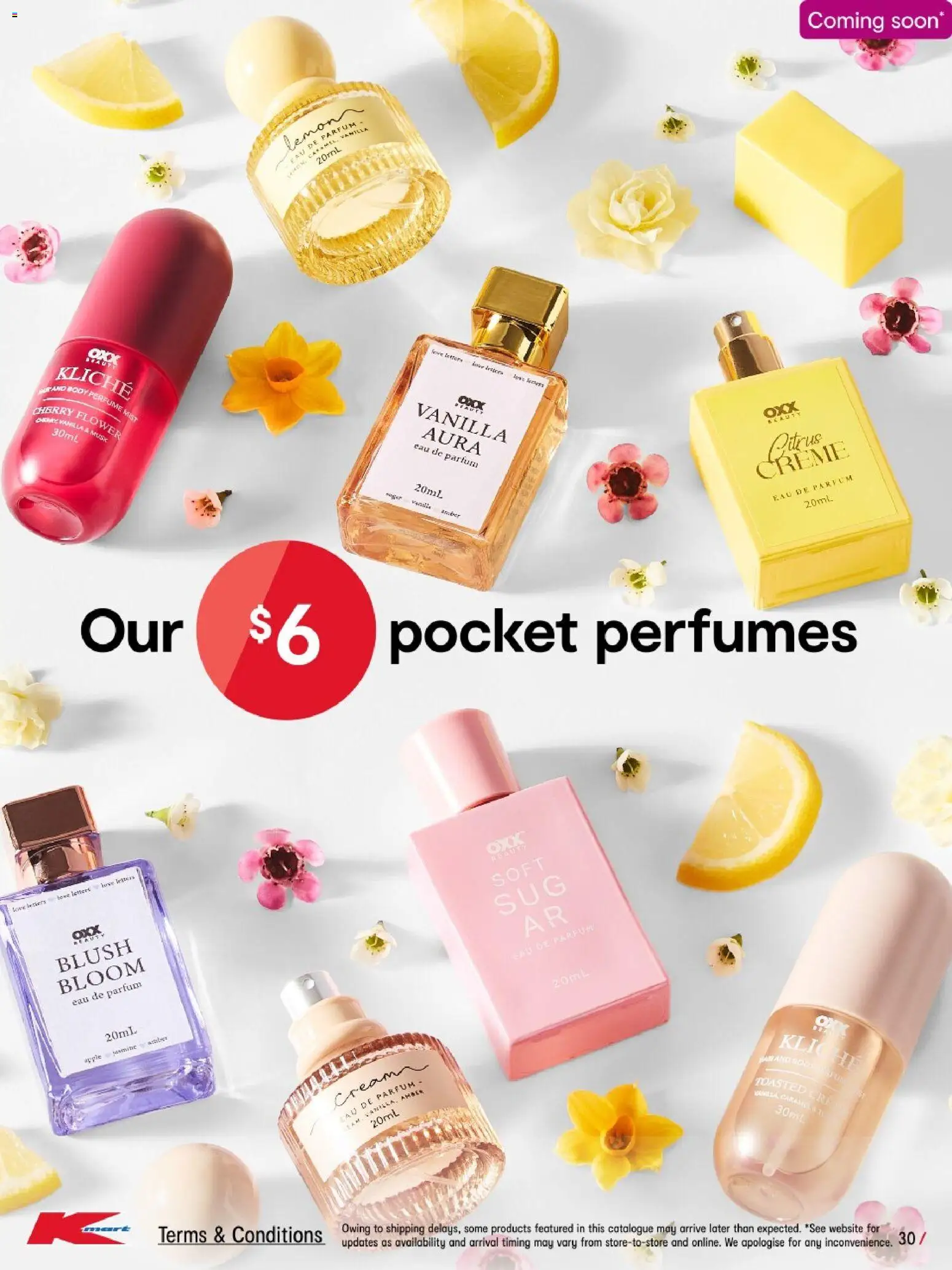 Kmart catalogue - valid from 01/10/2026 | Page: 30 | Products: Perfumes, Cream, Lemon, Citrus