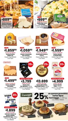 Vista previa Aderezo a base de queso rallado Ciudad del Lago, Aderezo a base de queso rallado válido desde el 24/08/2026 | Página: 8 | Productos: Mozzarella, Queso parmesano, Queso rallado, Aderezo