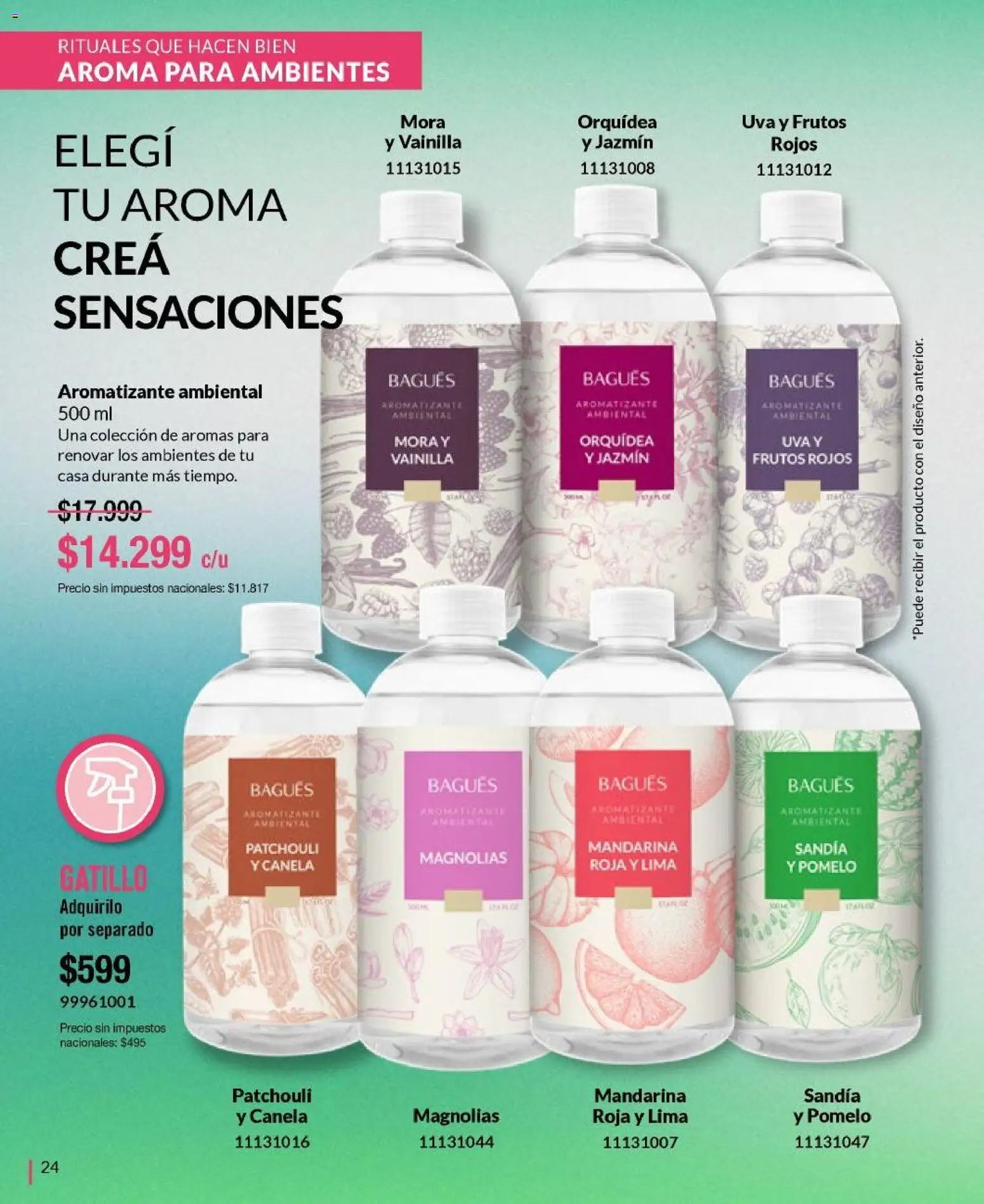 Bagués catálogo │ válido desde el 21/09/2026 | Página: 24 | Productos: Vainilla, Sandía, Lima, Orquídea
