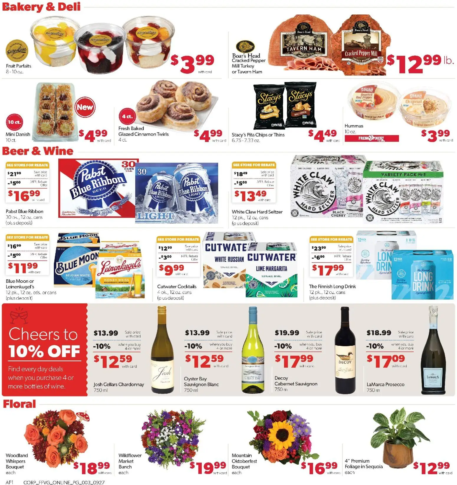 Family Fare Weekly Ad - valid from 09/27/2026 | Page: 9 | Products: Honey, Prosecco, Pepper, Hummus