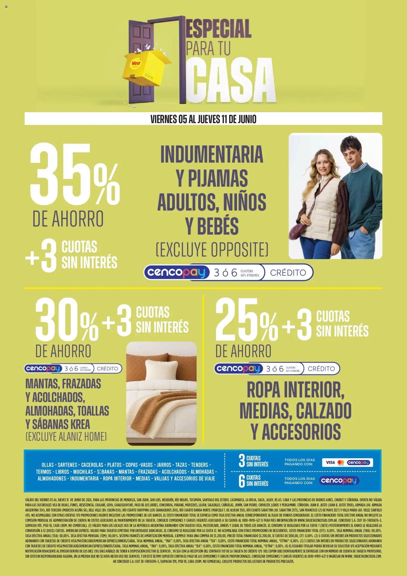 Vea - Especial para tu casa │ válido desde el 05.06.2026 | Página: 6 | Productos: Toallas, Ropa interior, Medias, Vasos