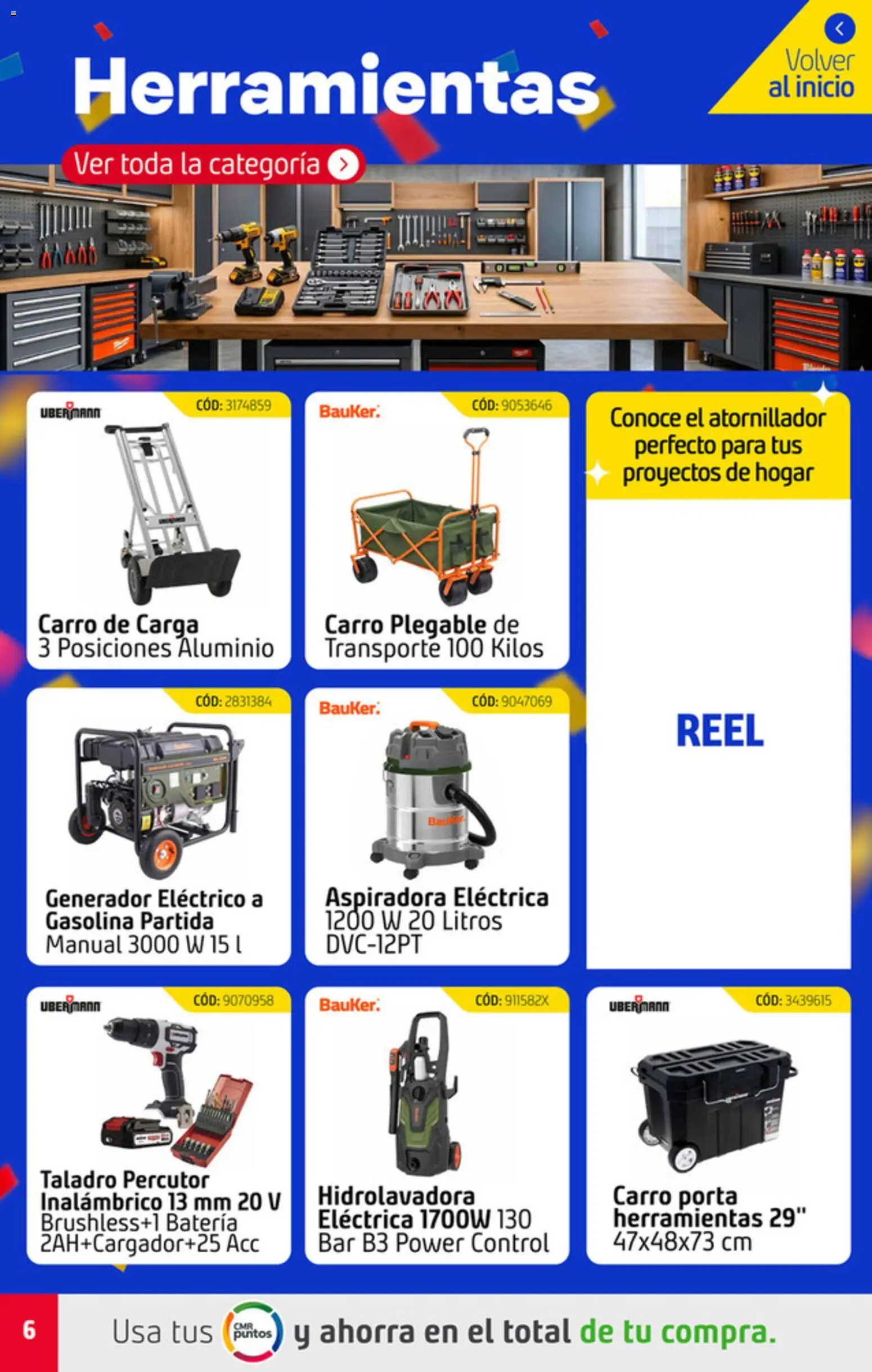 Sodimac catálogo │ válido desde el 09.08.2026 | Página: 6 | Productos: Aspiradora, Taladro, Batería, Taladro percutor inalámbrico