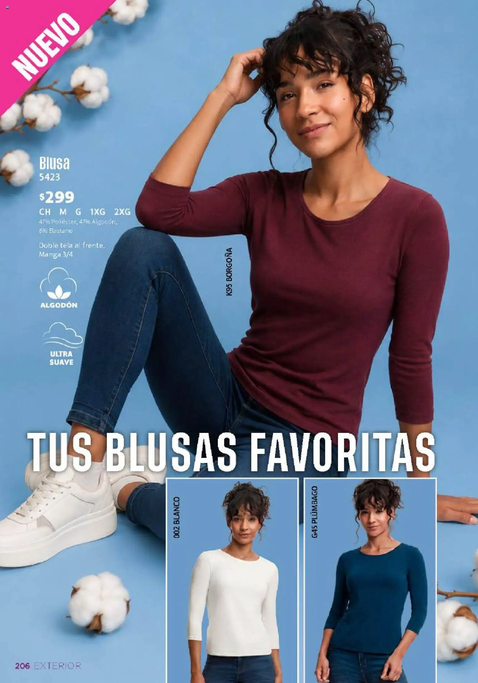 Nuevas ofertas de Ilusión válidas en toda la República Mexicana desde el 01/08/2026. ¡Encuentra las mejores ofertas en Ilusión catálogo Otoño! | Página: 208 | Productos: Blusa, Manga, Algodón