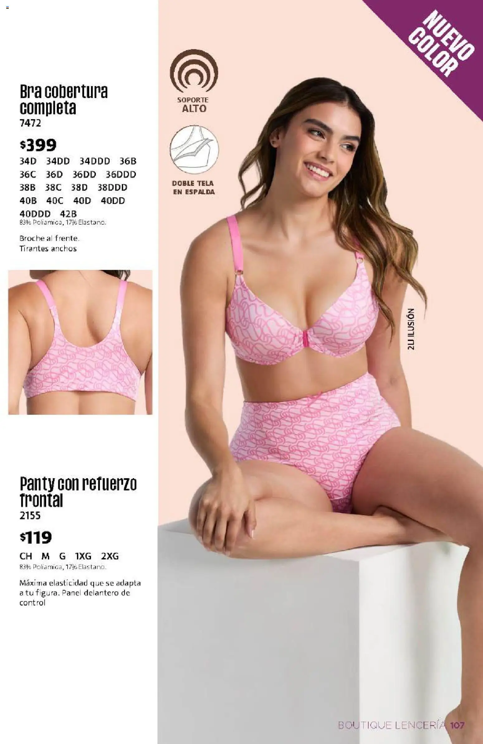 Nuevas ofertas de Ilusión válidas en toda la República Mexicana desde el 01/08/2026. ¡Encuentra las mejores ofertas en Ilusión catálogo Otoño! | Página: 109 | Productos: Tirantes, Lenceria