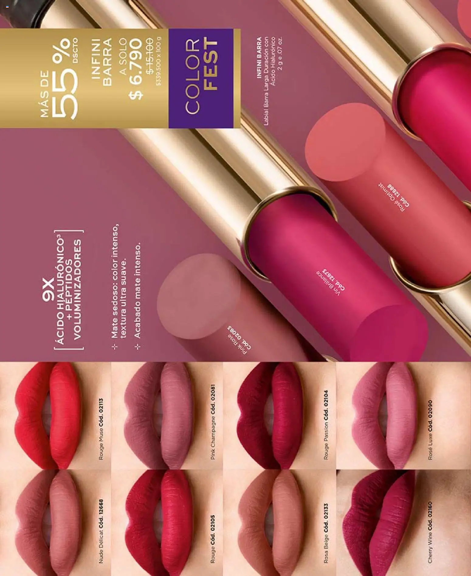 Catálogo L'Bel Campaña 11 │ válido desde el 15.06.2026 | Página: 96 | Productos: Mate, Labial