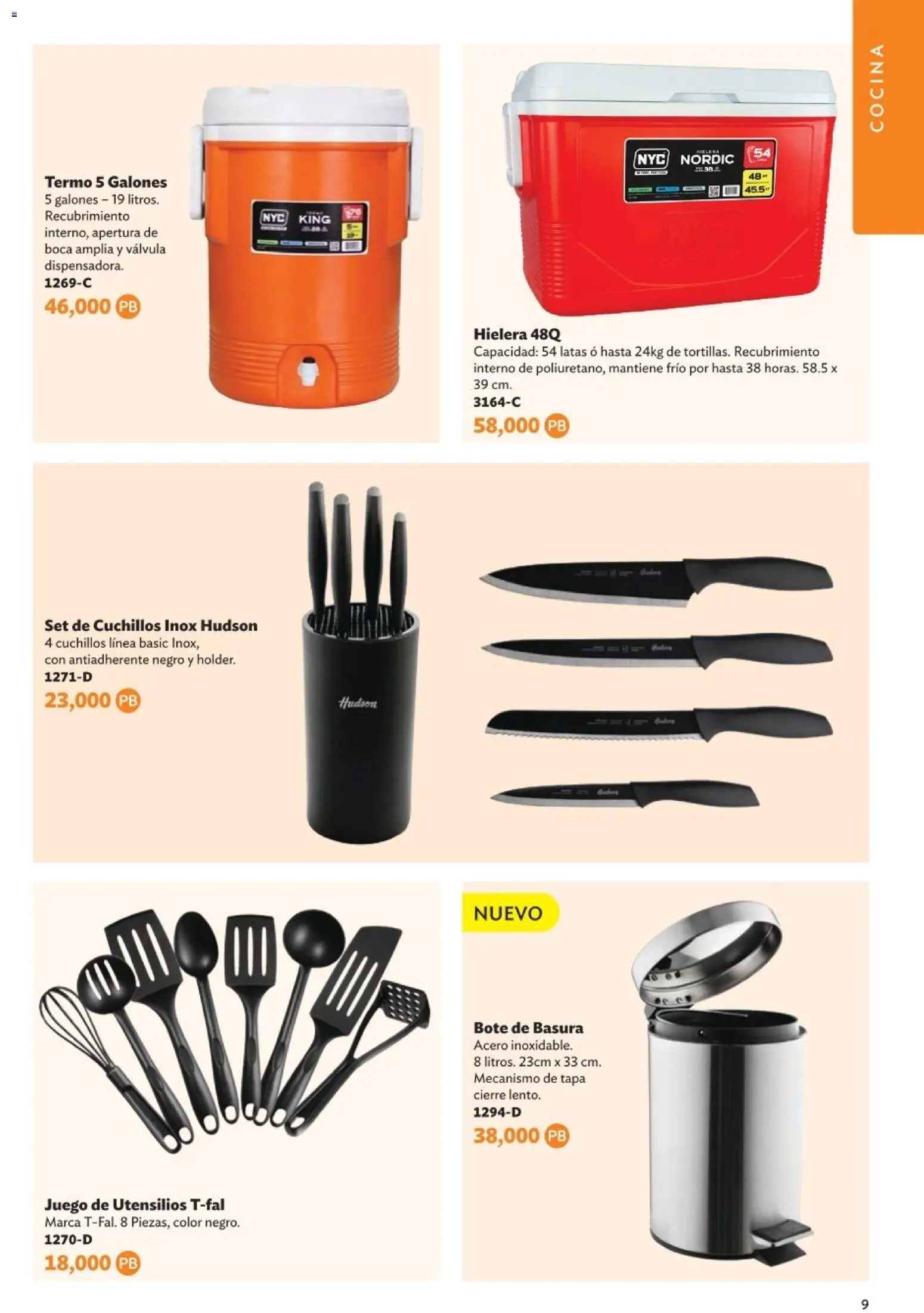 Nuevas ofertas de Betterware válidas en toda la República Mexicana desde el 05.01.2026. ¡Encuentra las mejores ofertas en Betterware Catálogo de Premios! | Página: 9 | Productos: Juego, Cocina, Válvula, Bote de basura