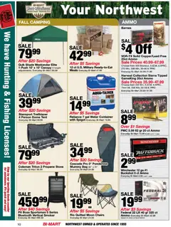 Preview of Bi-Mart weekly ads valid from 09/15/2026 | Page: 10 | Products: Water, Case, Bag, Ammo