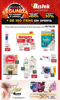 Bistek Supermercados ofertas Super Segunda - Pré-Visualização do folheto da loja Bistek Supermercados, válido de 19/10/2026