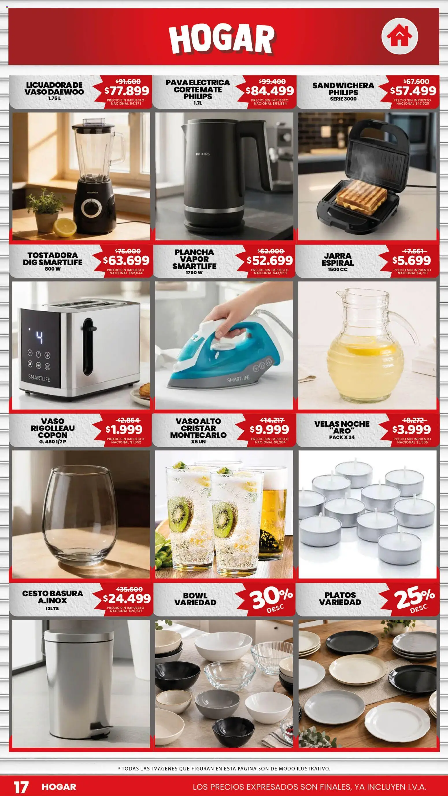 Makro Ofertas │ válido desde el 24/09/2026 | Página: 17 | Productos: Tostadora, Jarra, Plancha, Licuadora