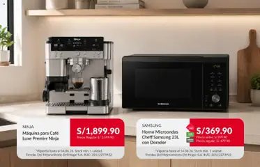 Vista previa de folleto Sodimac catálogo de la Sodimac válido desde 08.06.2026 | Página: 5 | Productos: Café, Horno, Horno microondas