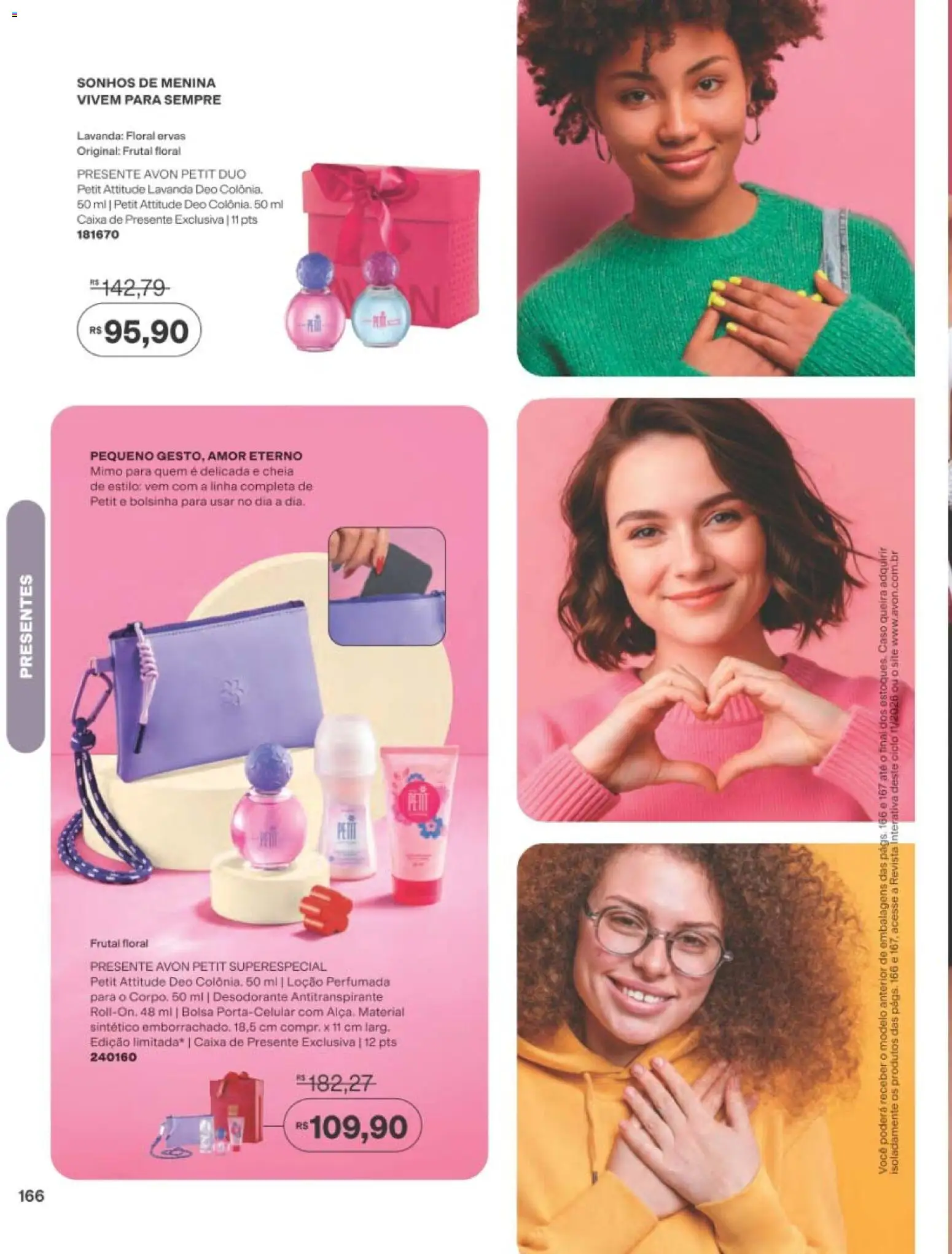 Avon Folheto - válido de 29/06/2026 | Página: 166 | Produtos: Desodorante, Revista, Caixa, Bolsa