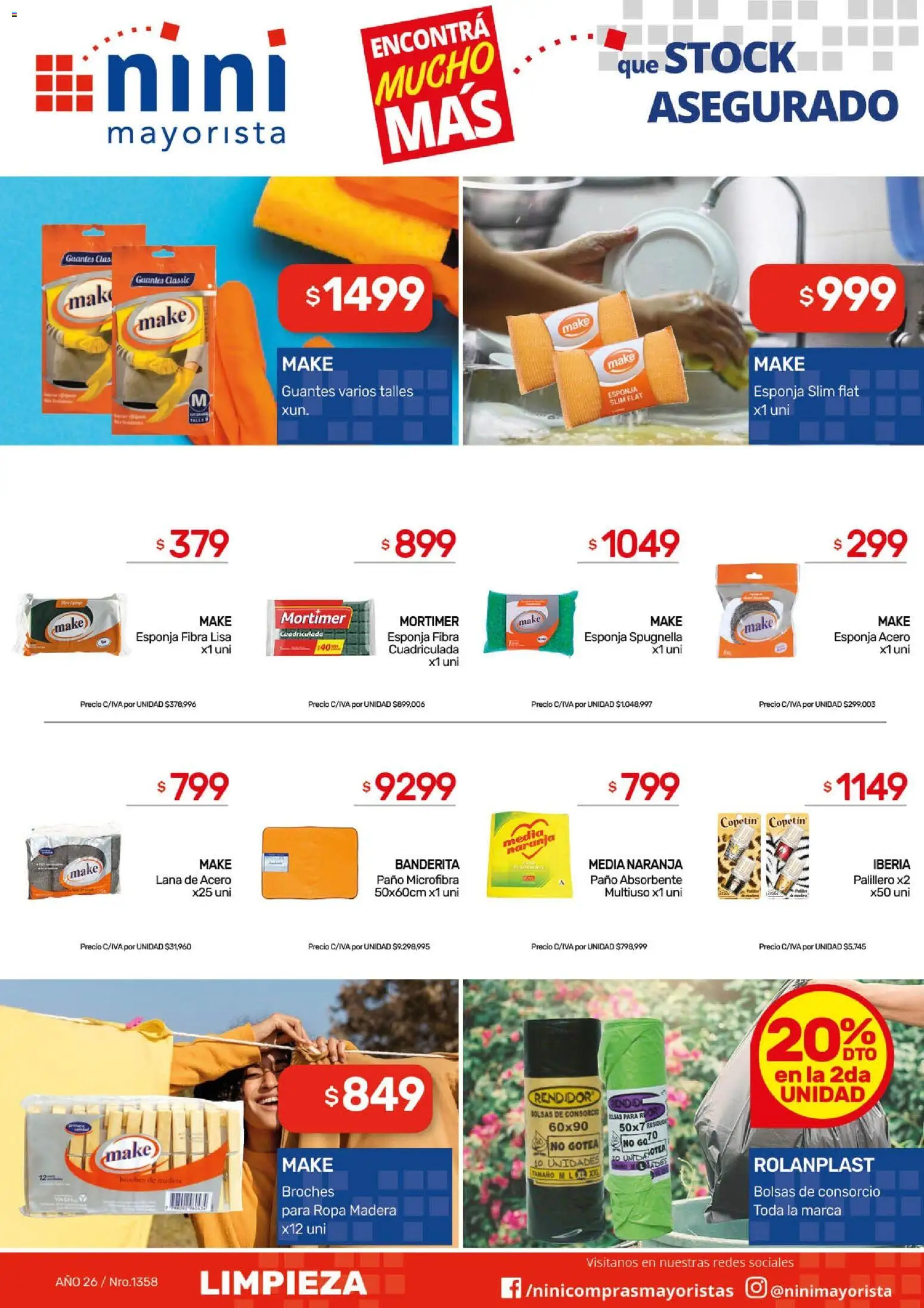 NINI Mayorista ofertas │ válido desde el 04.05.2026 | Página: 14 | Productos: Esponja, Ropa, Guantes