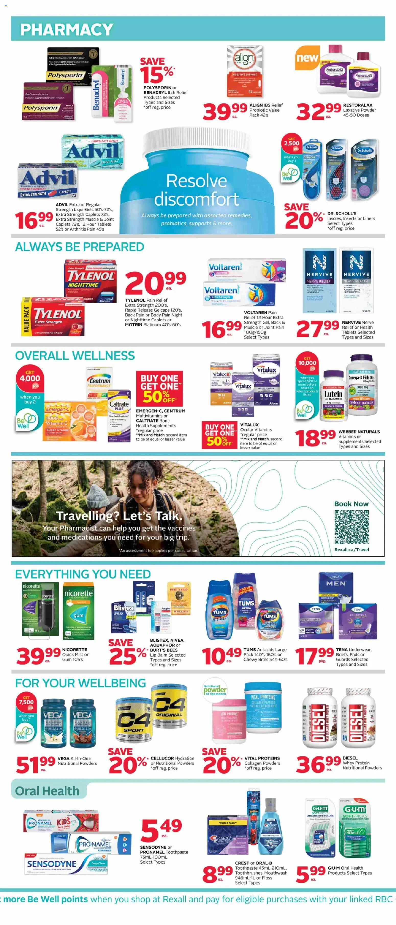 Rexall flyer valid from 22.05.2026 | Page: 7 | Products: Fish, Powder, Toothpaste, Mouthwash