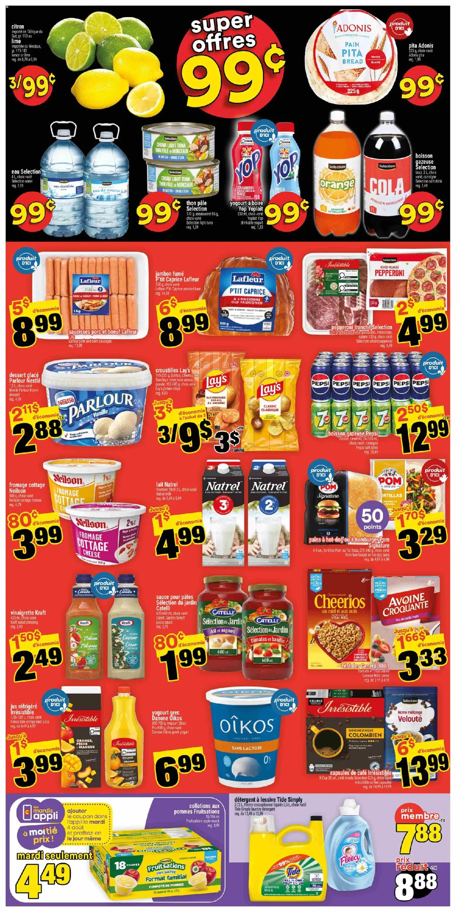 Super C flyer valid from Jul 30, 2026 | Page: 2 | Products: Pasta, Iron, Yogurt, Ham