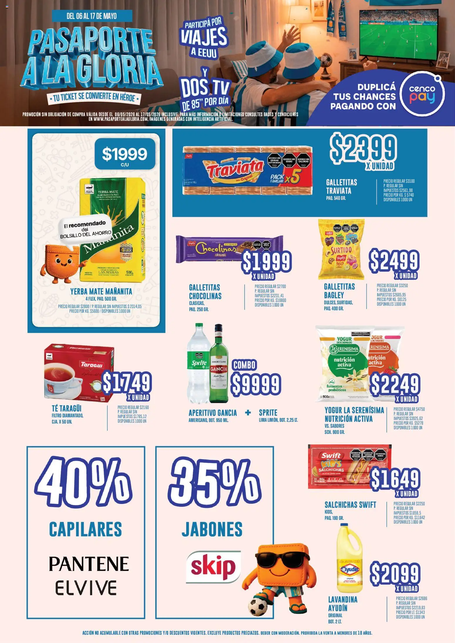 Vea - Oferta Pasaporte a la Gloria  │ válido desde el 06.05.2026 | Página: 3 | Productos: Mate, Galletitas, Yerba, Lima
