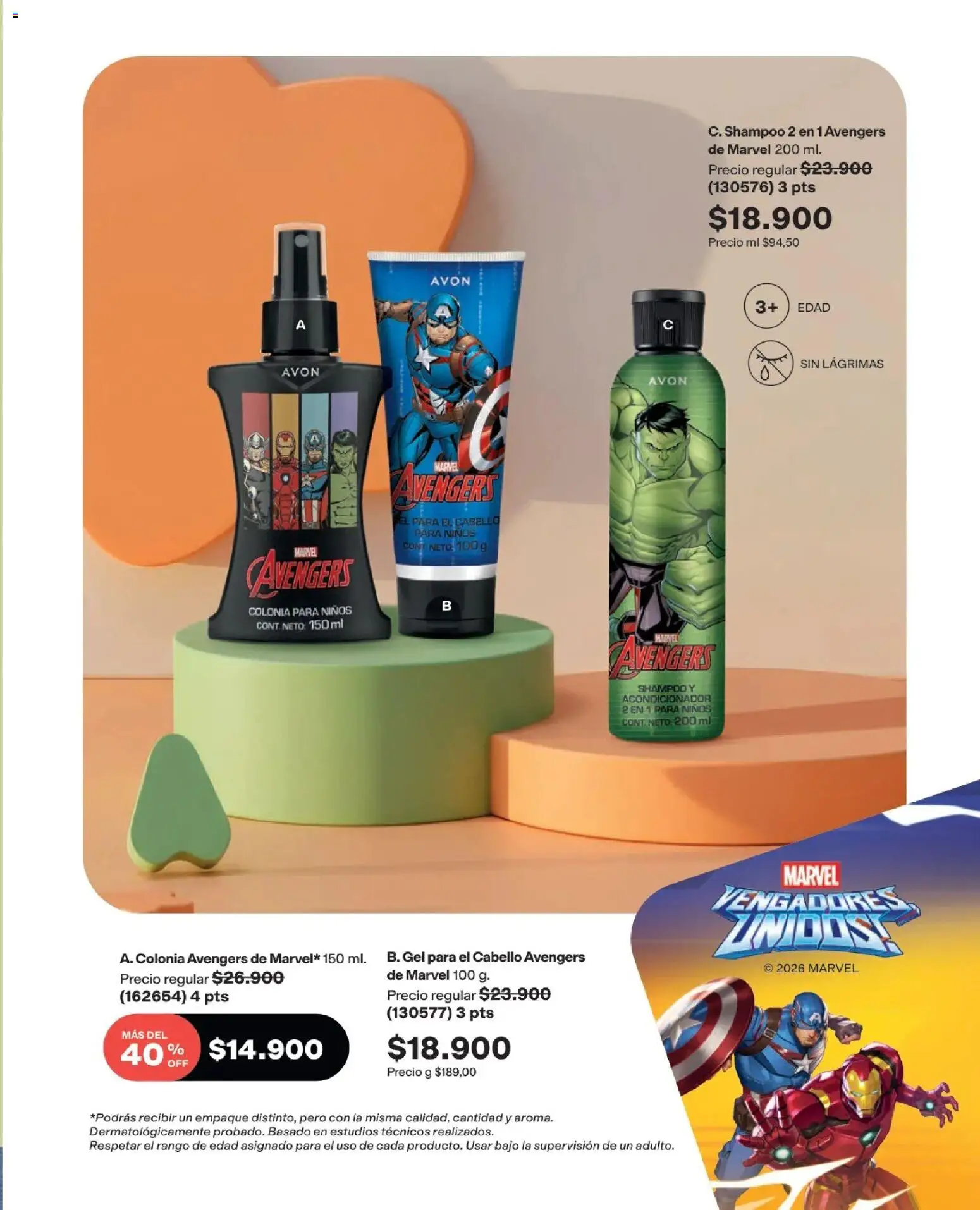 Avon revista - valida desde el 01.08.2026 | Página: 195 | Productos: Shampoo, Acondicionador