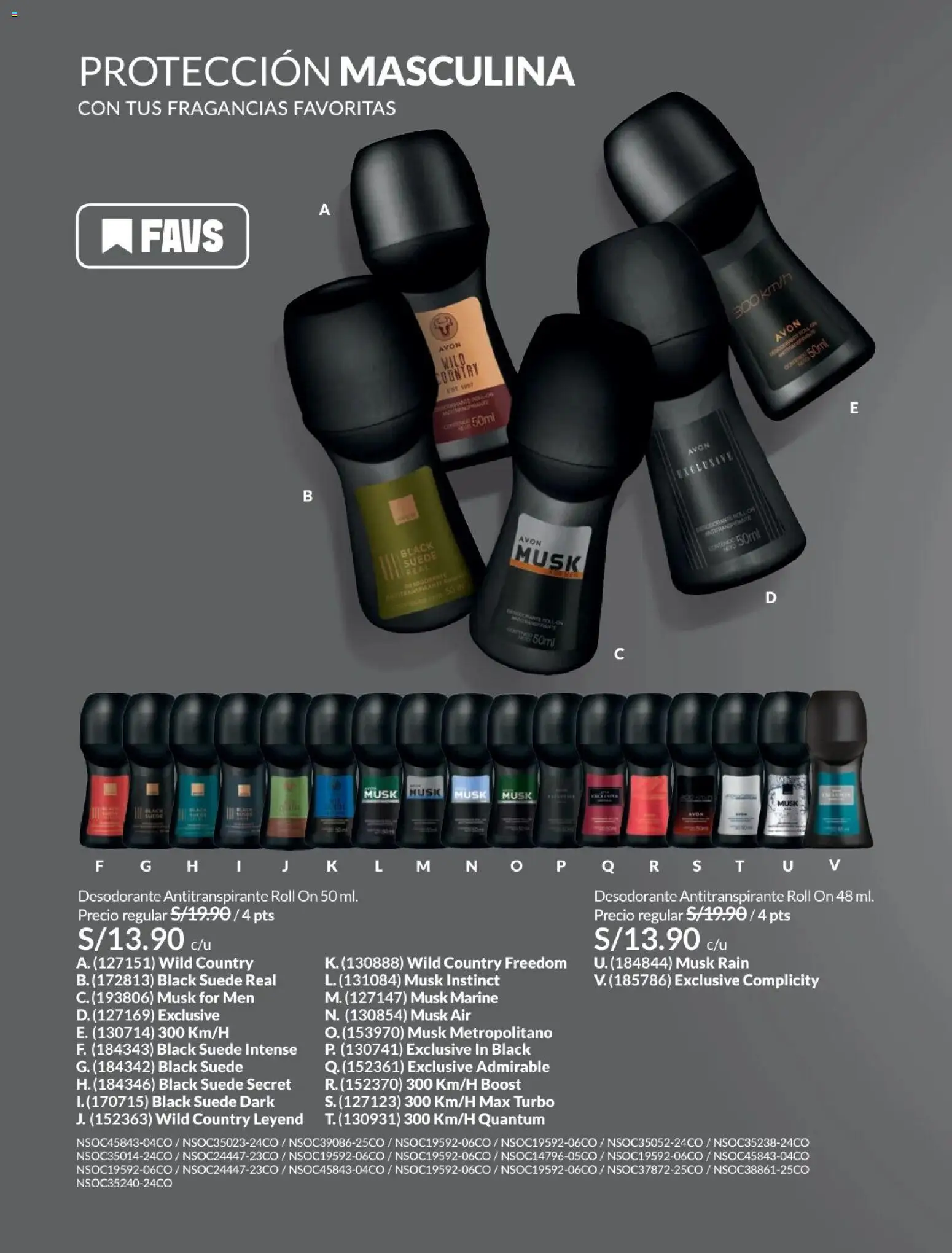 Catálogo Avon válido desde 21/04/2026 | Página: 170 | Productos: Desodorante, Antitranspirante