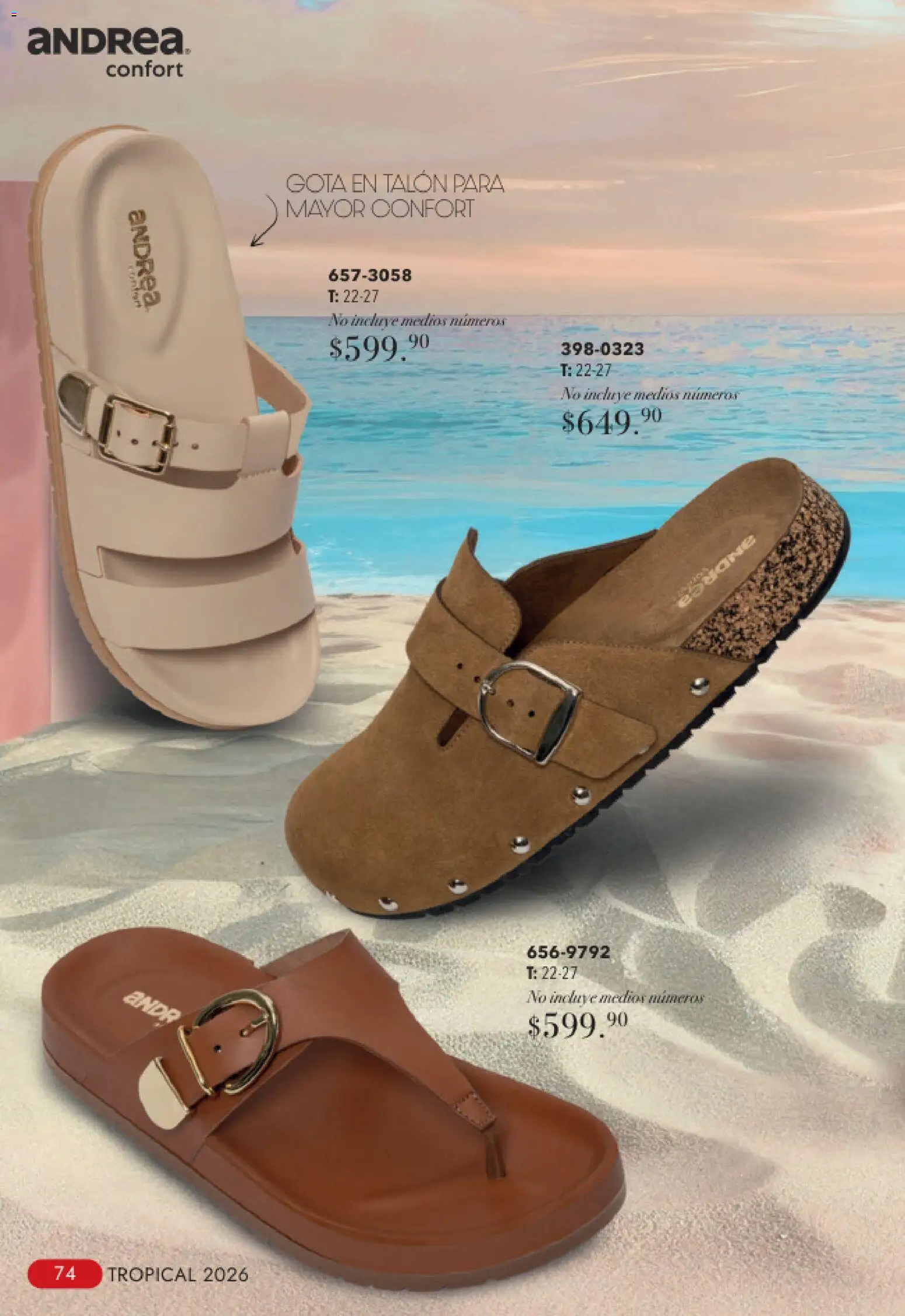 Nuevas ofertas de Andrea válidas en toda la República Mexicana desde el 23/08/2026. ¡Encuentra las mejores ofertas en Andrea catálogo Tropical! | Página: 74
