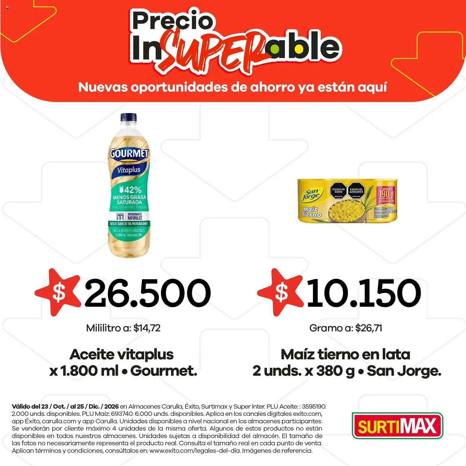 Surtimax revista - valida desde el 23/10/2026 | Página: 2
