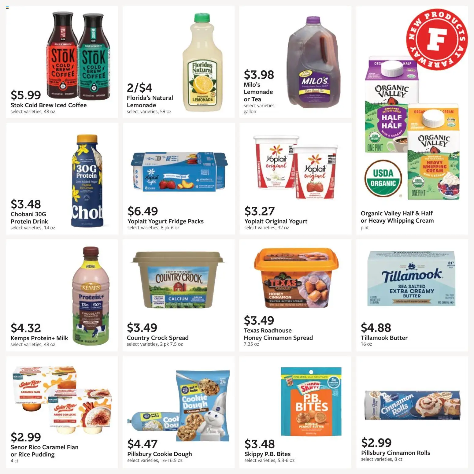 Fareway Monthly Ad - valid from 08/03/2026 | Page: 27 | Products: Butter, Yogurt, Chocolate, Tea