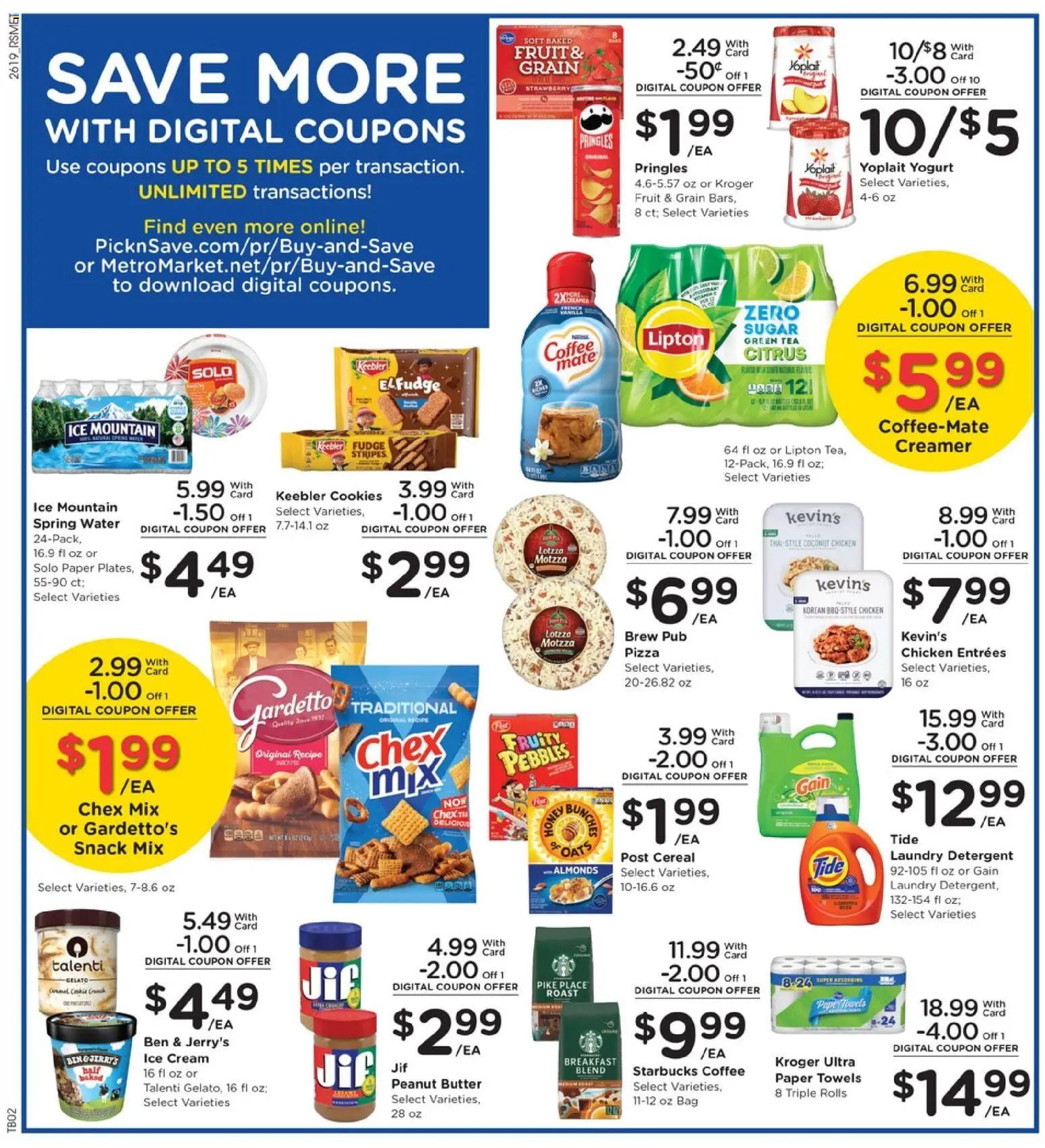 Pick ‘n Save Weekly Ad - valid from 10.06.2026 | Page: 6 | Products: Yogurt, Cream, Water, Bag